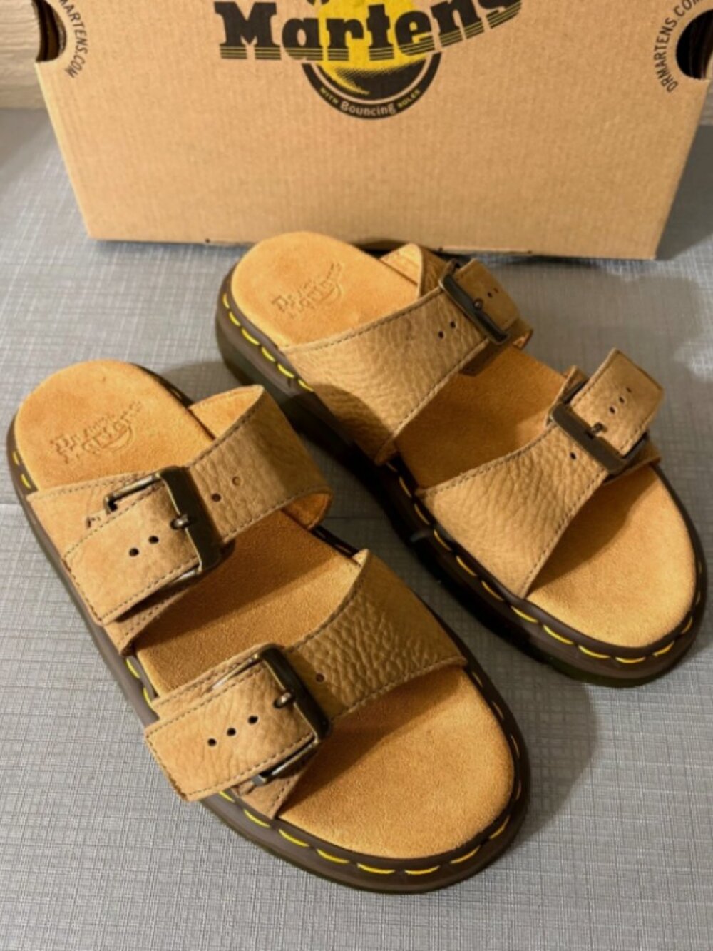 DR. MARTENS JOSEF BRONX SUEDE SLIDE SANDALS MSRP$175 Wellmade & Versatile - Picture 9 of 16